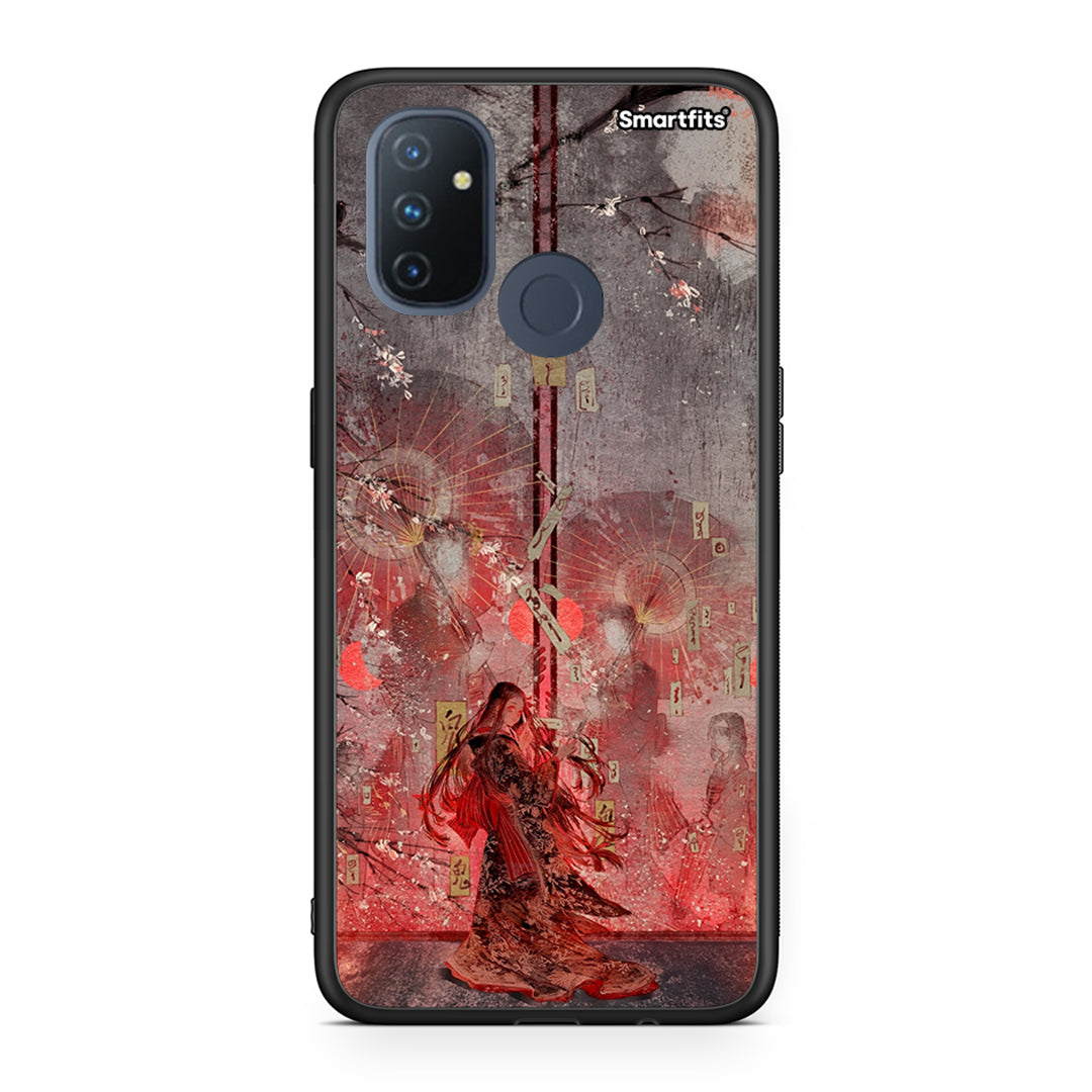 OnePlus Nord N100 Nezuko Kamado θήκη από τη Smartfits με σχέδιο στο πίσω μέρος και μαύρο περίβλημα | Smartphone case with colorful back and black bezels by Smartfits