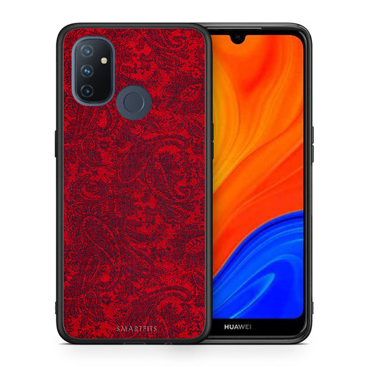 Θήκη OnePlus Nord N100 Paisley Cashmere από τη Smartfits με σχέδιο στο πίσω μέρος και μαύρο περίβλημα | OnePlus Nord N100 Paisley Cashmere case with colorful back and black bezels