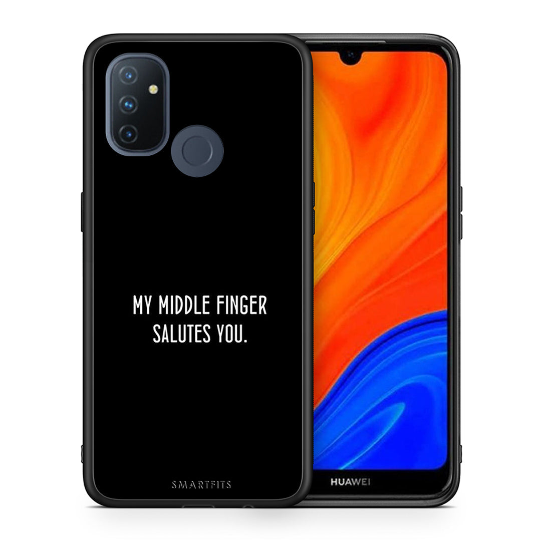 Θήκη OnePlus Nord N100 Salute από τη Smartfits με σχέδιο στο πίσω μέρος και μαύρο περίβλημα | OnePlus Nord N100 Salute case with colorful back and black bezels