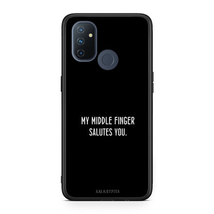 OnePlus Nord N100 Salute θήκη από τη Smartfits με σχέδιο στο πίσω μέρος και μαύρο περίβλημα | Smartphone case with colorful back and black bezels by Smartfits