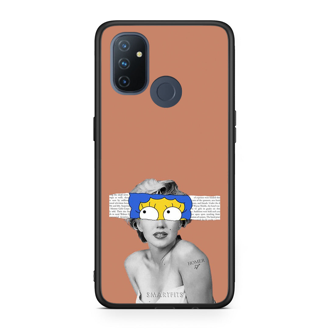 OnePlus Nord N100 Sim Merilyn θήκη από τη Smartfits με σχέδιο στο πίσω μέρος και μαύρο περίβλημα | Smartphone case with colorful back and black bezels by Smartfits