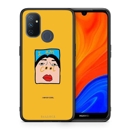 Θήκη Αγίου Βαλεντίνου OnePlus Nord N100 So Cool από τη Smartfits με σχέδιο στο πίσω μέρος και μαύρο περίβλημα | OnePlus Nord N100 So Cool case with colorful back and black bezels