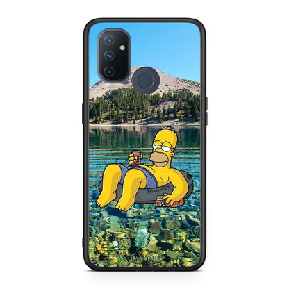 OnePlus Nord N100 Summer Happiness Θήκη από τη Smartfits με σχέδιο στο πίσω μέρος και μαύρο περίβλημα | Smartphone case with colorful back and black bezels by Smartfits