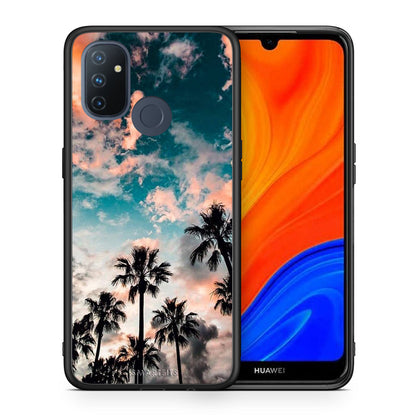 Θήκη OnePlus Nord N100 Sky Summer από τη Smartfits με σχέδιο στο πίσω μέρος και μαύρο περίβλημα | OnePlus Nord N100 Sky Summer case with colorful back and black bezels