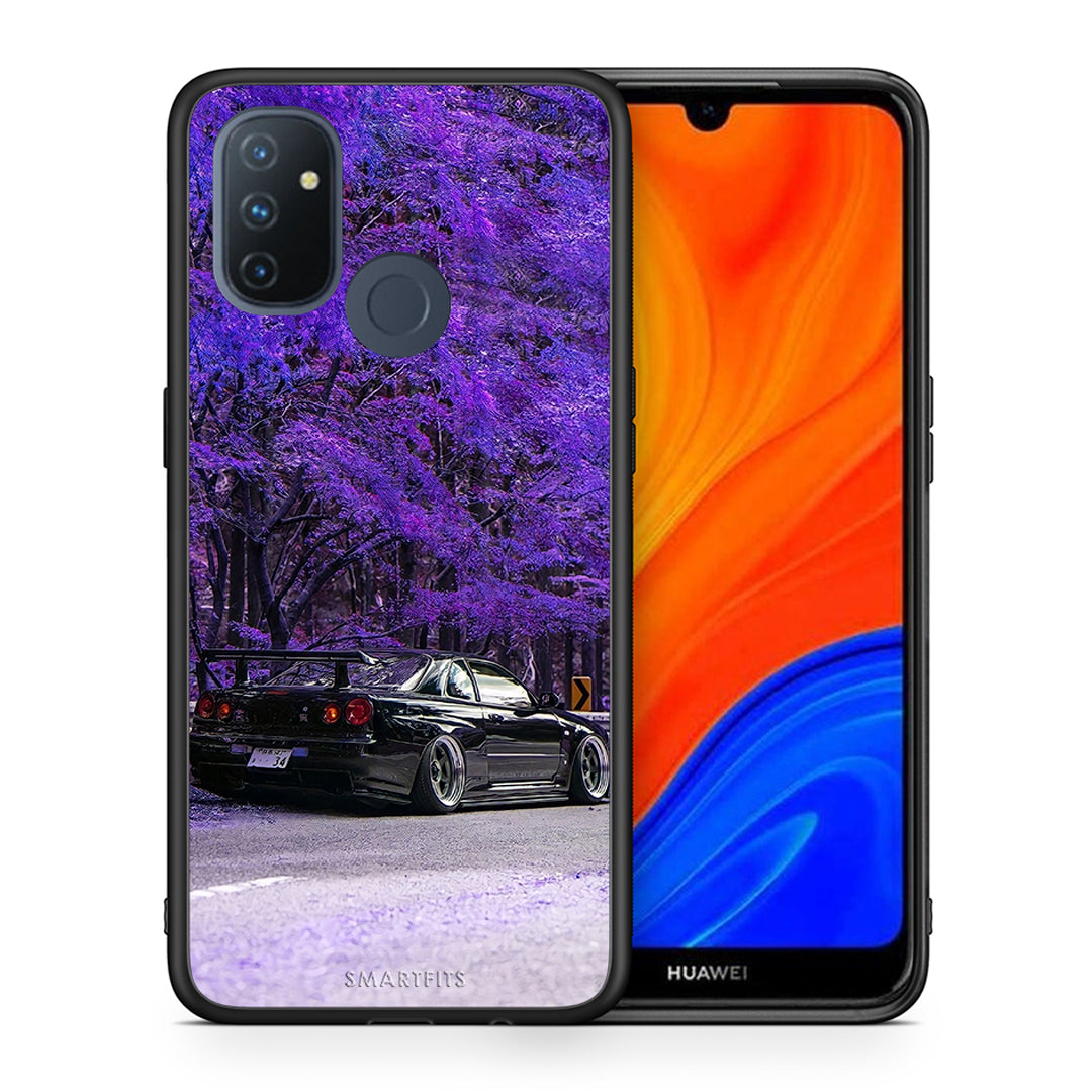 Θήκη Αγίου Βαλεντίνου OnePlus Nord N100 Super Car από τη Smartfits με σχέδιο στο πίσω μέρος και μαύρο περίβλημα | OnePlus Nord N100 Super Car case with colorful back and black bezels