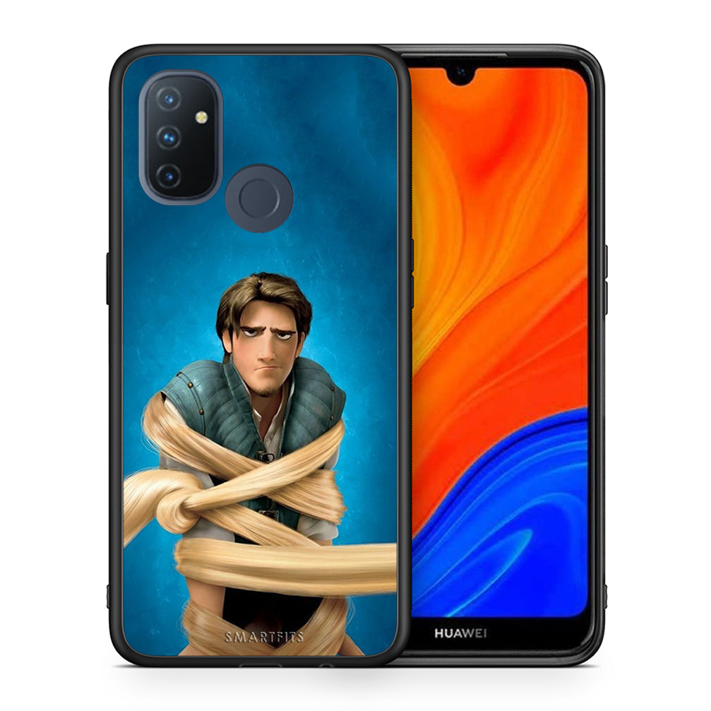 Θήκη Αγίου Βαλεντίνου OnePlus Nord N100 Tangled 1 από τη Smartfits με σχέδιο στο πίσω μέρος και μαύρο περίβλημα | OnePlus Nord N100 Tangled 1 case with colorful back and black bezels