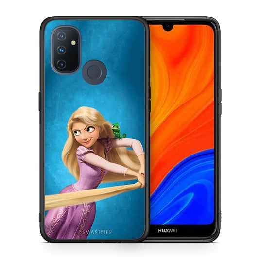 Θήκη Αγίου Βαλεντίνου OnePlus Nord N100 Tangled 2 από τη Smartfits με σχέδιο στο πίσω μέρος και μαύρο περίβλημα | OnePlus Nord N100 Tangled 2 case with colorful back and black bezels