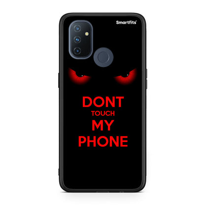 OnePlus Nord N100 Touch My Phone Θήκη από τη Smartfits με σχέδιο στο πίσω μέρος και μαύρο περίβλημα | Smartphone case with colorful back and black bezels by Smartfits