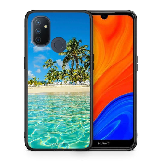 Θήκη OnePlus Nord N100 Tropical Vibes από τη Smartfits με σχέδιο στο πίσω μέρος και μαύρο περίβλημα | OnePlus Nord N100 Tropical Vibes case with colorful back and black bezels