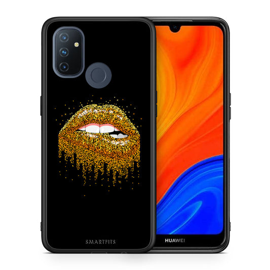 Θήκη OnePlus Nord N100 Golden Valentine από τη Smartfits με σχέδιο στο πίσω μέρος και μαύρο περίβλημα | OnePlus Nord N100 Golden Valentine case with colorful back and black bezels