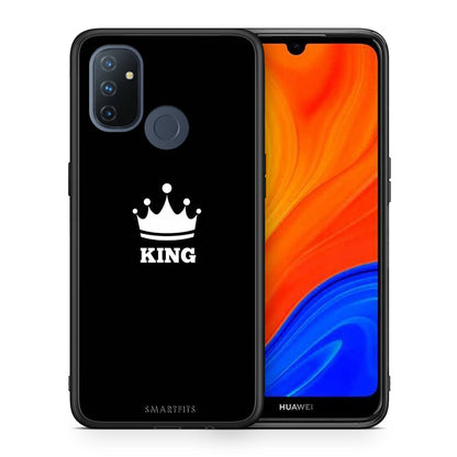 Θήκη OnePlus Nord N100 King Valentine από τη Smartfits με σχέδιο στο πίσω μέρος και μαύρο περίβλημα | OnePlus Nord N100 King Valentine case with colorful back and black bezels