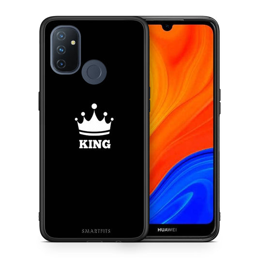 Θήκη OnePlus Nord N100 King Valentine από τη Smartfits με σχέδιο στο πίσω μέρος και μαύρο περίβλημα | OnePlus Nord N100 King Valentine case with colorful back and black bezels