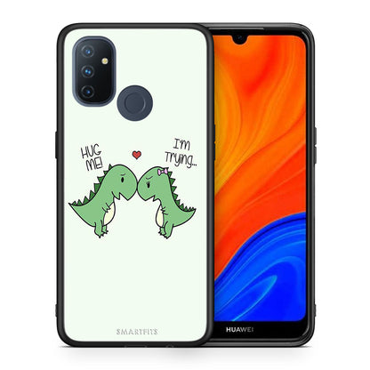 Θήκη OnePlus Nord N100 Rex Valentine από τη Smartfits με σχέδιο στο πίσω μέρος και μαύρο περίβλημα | OnePlus Nord N100 Rex Valentine case with colorful back and black bezels