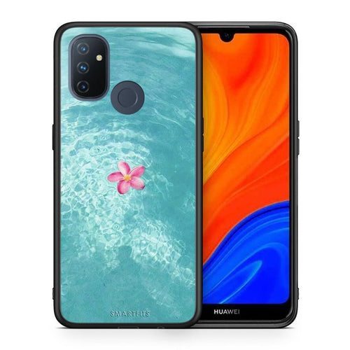 Θήκη OnePlus Nord N100 Water Flower από τη Smartfits με σχέδιο στο πίσω μέρος και μαύρο περίβλημα | OnePlus Nord N100 Water Flower case with colorful back and black bezels