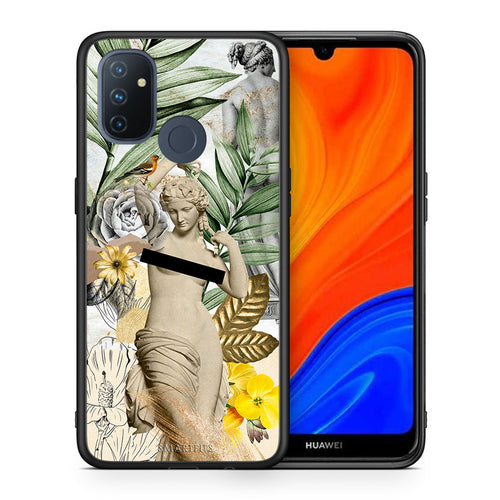 Θήκη OnePlus Nord N100 Woman Statue από τη Smartfits με σχέδιο στο πίσω μέρος και μαύρο περίβλημα | OnePlus Nord N100 Woman Statue case with colorful back and black bezels
