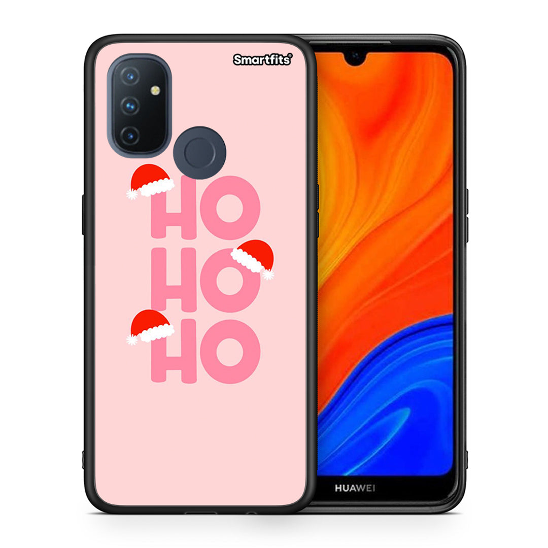 Θήκη OnePlus Nord N100 Xmas Ho Ho Ho από τη Smartfits με σχέδιο στο πίσω μέρος και μαύρο περίβλημα | OnePlus Nord N100 Xmas Ho Ho Ho case with colorful back and black bezels