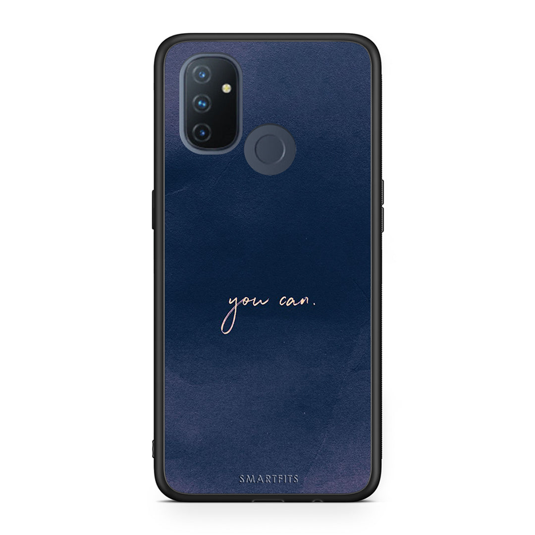 OnePlus Nord N100 You Can θήκη από τη Smartfits με σχέδιο στο πίσω μέρος και μαύρο περίβλημα | Smartphone case with colorful back and black bezels by Smartfits