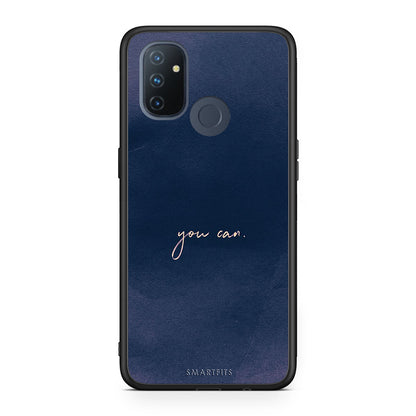 OnePlus Nord N100 You Can θήκη από τη Smartfits με σχέδιο στο πίσω μέρος και μαύρο περίβλημα | Smartphone case with colorful back and black bezels by Smartfits
