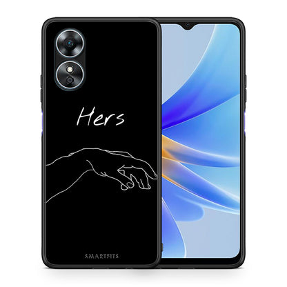 Θήκη Oppo A17 Aesthetic Love 1 από τη Smartfits με σχέδιο στο πίσω μέρος και μαύρο περίβλημα | Oppo A17 Aesthetic Love 1 Case with Colorful Back and Black Bezels