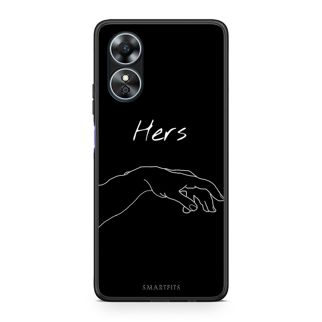 Θήκη Oppo A17 Aesthetic Love 1 από τη Smartfits με σχέδιο στο πίσω μέρος και μαύρο περίβλημα | Oppo A17 Aesthetic Love 1 Case with Colorful Back and Black Bezels