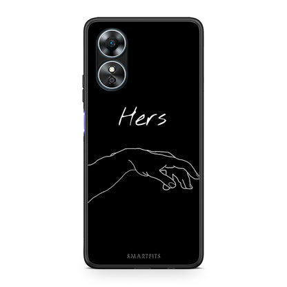 Θήκη Oppo A17 Aesthetic Love 1 από τη Smartfits με σχέδιο στο πίσω μέρος και μαύρο περίβλημα | Oppo A17 Aesthetic Love 1 Case with Colorful Back and Black Bezels