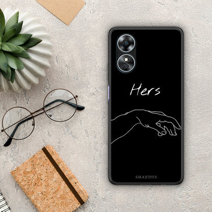 Θήκη Oppo A17 Aesthetic Love 1 από τη Smartfits με σχέδιο στο πίσω μέρος και μαύρο περίβλημα | Oppo A17 Aesthetic Love 1 Case with Colorful Back and Black Bezels