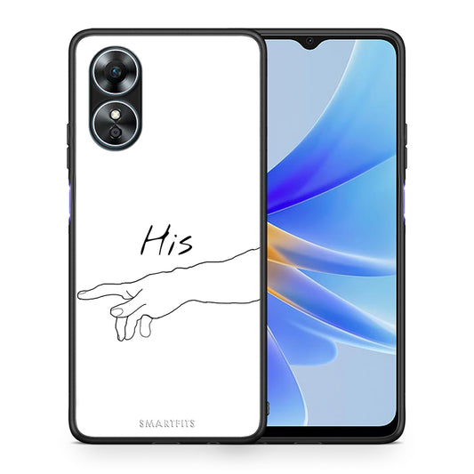 Θήκη Oppo A17 Aesthetic Love 2 από τη Smartfits με σχέδιο στο πίσω μέρος και μαύρο περίβλημα | Oppo A17 Aesthetic Love 2 Case with Colorful Back and Black Bezels