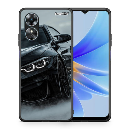 Θήκη Oppo A17 Black BMW από τη Smartfits με σχέδιο στο πίσω μέρος και μαύρο περίβλημα | Oppo A17 Black BMW Case with Colorful Back and Black Bezels