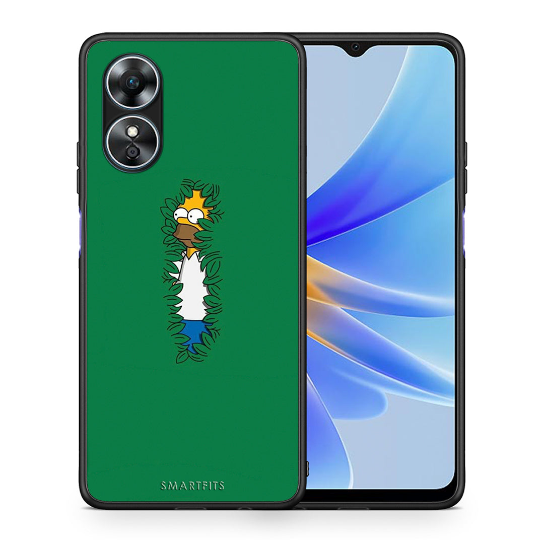 Θήκη Oppo A17 Bush Man από τη Smartfits με σχέδιο στο πίσω μέρος και μαύρο περίβλημα | Oppo A17 Bush Man Case with Colorful Back and Black Bezels