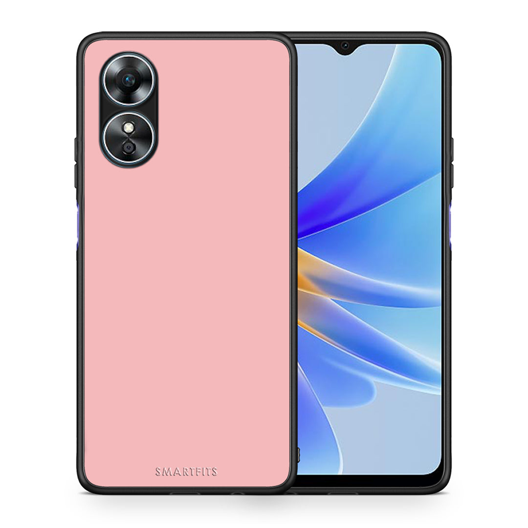 Θήκη Oppo A17 Color Nude από τη Smartfits με σχέδιο στο πίσω μέρος και μαύρο περίβλημα | Oppo A17 Color Nude Case with Colorful Back and Black Bezels