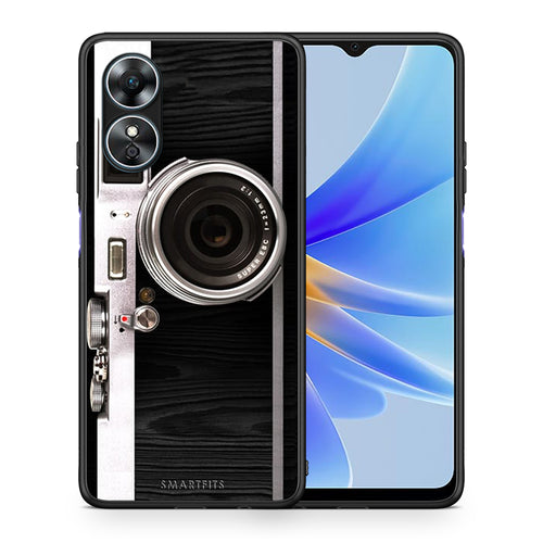 Θήκη Oppo A17 Emily In Paris από τη Smartfits με σχέδιο στο πίσω μέρος και μαύρο περίβλημα | Oppo A17 Emily In Paris Case with Colorful Back and Black Bezels