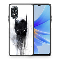 Thumbnail for Θήκη Oppo A17 Hero Paint Bat από τη Smartfits με σχέδιο στο πίσω μέρος και μαύρο περίβλημα | Oppo A17 Hero Paint Bat Case with Colorful Back and Black Bezels