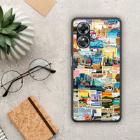Thumbnail for Θήκη Oppo A17 Live To Travel από τη Smartfits με σχέδιο στο πίσω μέρος και μαύρο περίβλημα | Oppo A17 Live To Travel Case with Colorful Back and Black Bezels