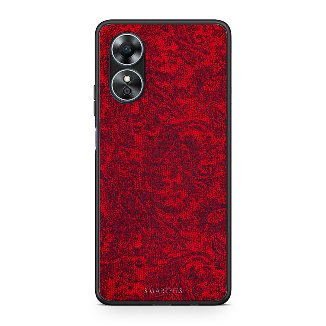 Θήκη Oppo A17 Paisley Cashmere από τη Smartfits με σχέδιο στο πίσω μέρος και μαύρο περίβλημα | Oppo A17 Paisley Cashmere Case with Colorful Back and Black Bezels