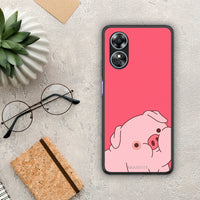 Thumbnail for Θήκη Oppo A17 Pig Love 1 από τη Smartfits με σχέδιο στο πίσω μέρος και μαύρο περίβλημα | Oppo A17 Pig Love 1 Case with Colorful Back and Black Bezels