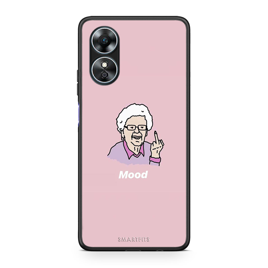 Θήκη Oppo A17 PopArt Mood από τη Smartfits με σχέδιο στο πίσω μέρος και μαύρο περίβλημα | Oppo A17 PopArt Mood Case with Colorful Back and Black Bezels