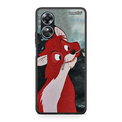 Θήκη Oppo A17 Tod And Vixey Love 1 από τη Smartfits με σχέδιο στο πίσω μέρος και μαύρο περίβλημα | Oppo A17 Tod And Vixey Love 1 Case with Colorful Back and Black Bezels