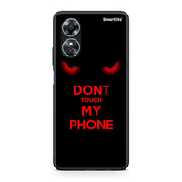 Thumbnail for Θήκη Oppo A17 Touch My Phone από τη Smartfits με σχέδιο στο πίσω μέρος και μαύρο περίβλημα | Oppo A17 Touch My Phone Case with Colorful Back and Black Bezels