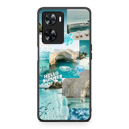 Oppo A57s / A77s / A77 Aesthetic Summer Θήκη από τη Smartfits με σχέδιο στο πίσω μέρος και μαύρο περίβλημα | Smartphone case with colorful back and black bezels by Smartfits