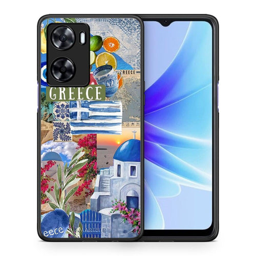 Θήκη Oppo A57s / A77s / A77 All Greek από τη Smartfits με σχέδιο στο πίσω μέρος και μαύρο περίβλημα | Oppo A57s / A77s / A77 All Greek case with colorful back and black bezels
