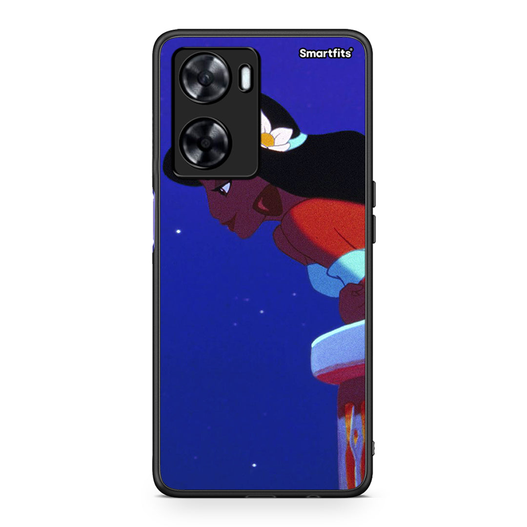 Oppo A57s / A77s / A58 / OnePlus Nord N20 SE Alladin And Jasmine Love 2 θήκη από τη Smartfits με σχέδιο στο πίσω μέρος και μαύρο περίβλημα | Smartphone case with colorful back and black bezels by Smartfits