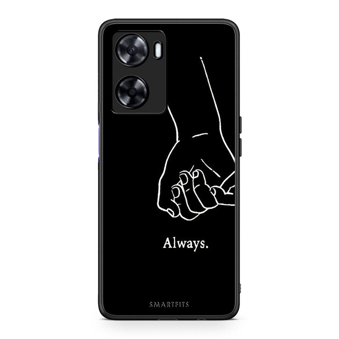 Oppo A57s / A77s / A58 / OnePlus Nord N20 SE Always & Forever 2 Θήκη Αγίου Βαλεντίνου από τη Smartfits με σχέδιο στο πίσω μέρος και μαύρο περίβλημα | Smartphone case with colorful back and black bezels by Smartfits