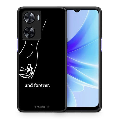 Θήκη Αγίου Βαλεντίνου Oppo A57s / A77s / A77 Always & Forever 1 από τη Smartfits με σχέδιο στο πίσω μέρος και μαύρο περίβλημα | Oppo A57s / A77s / A77 Always & Forever 1 case with colorful back and black bezels