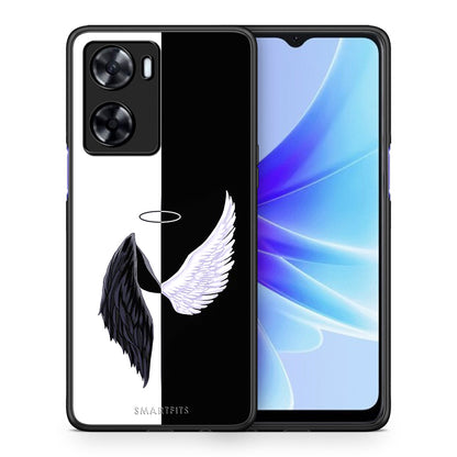Θήκη Oppo A57s / A77s / A77 Angels Demons από τη Smartfits με σχέδιο στο πίσω μέρος και μαύρο περίβλημα | Oppo A57s / A77s / A77 Angels Demons case with colorful back and black bezels