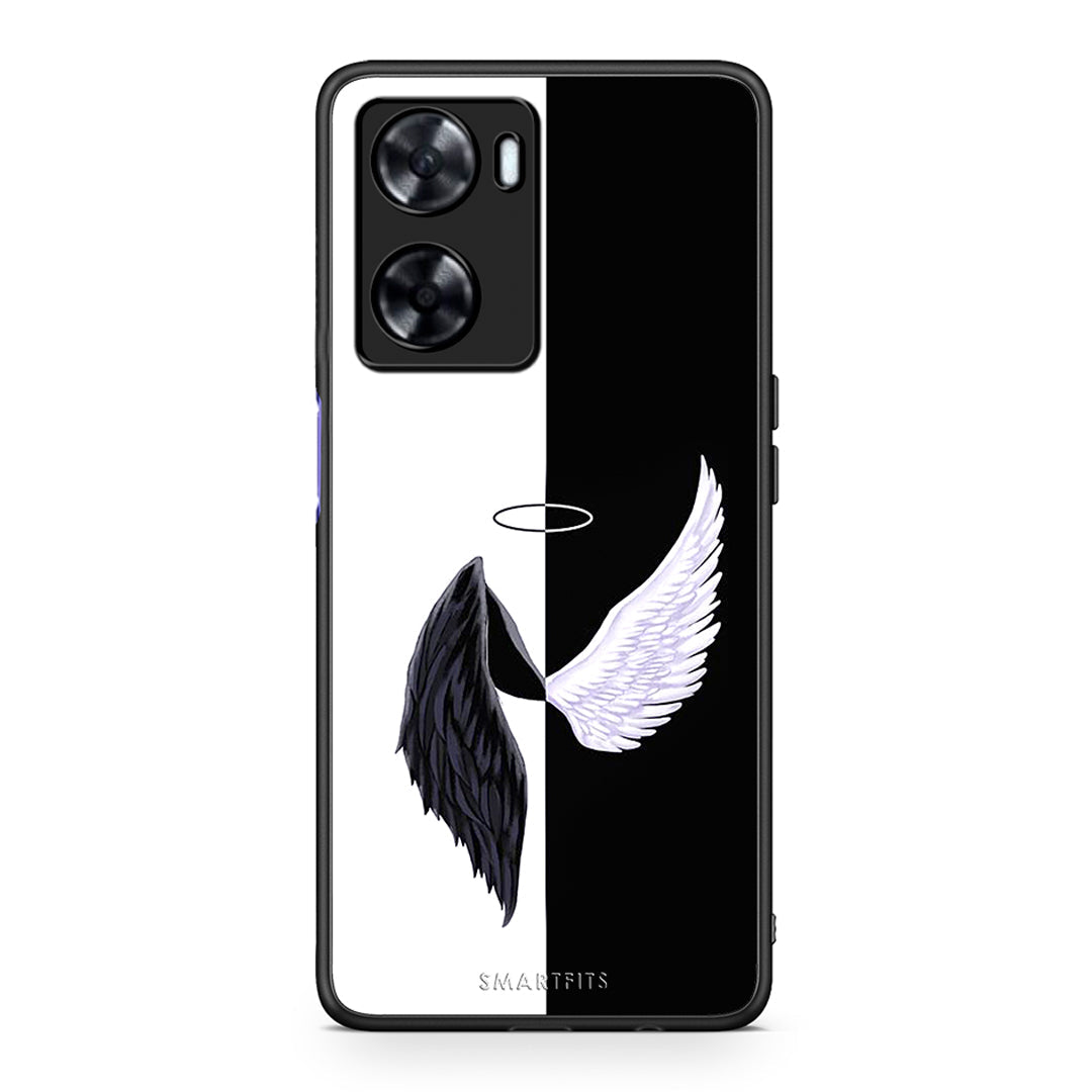 Oppo A57s / A77s / A58 / OnePlus Nord N20 SE Angels Demons θήκη από τη Smartfits με σχέδιο στο πίσω μέρος και μαύρο περίβλημα | Smartphone case with colorful back and black bezels by Smartfits