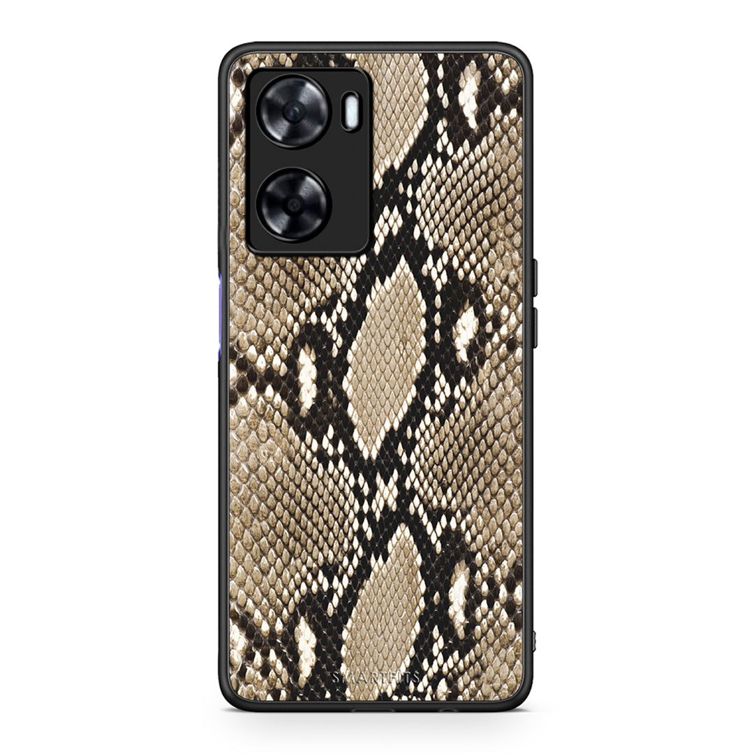 23 - Oppo A57s / A77s / A58 / OnePlus Nord N20 SE Fashion Snake Animal case, cover, bumper