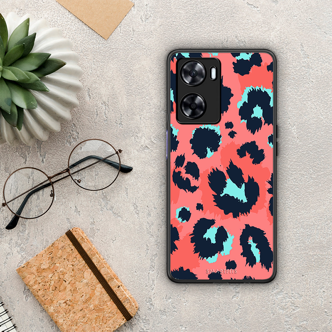 Animal Pink Leopard - Oppo A57s / A77s / A77 θήκη