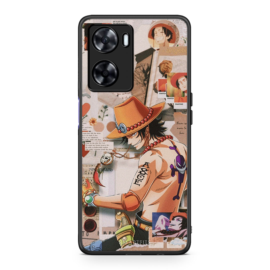 Oppo A57s / A77s / A77 Anime Collage θήκη από τη Smartfits με σχέδιο στο πίσω μέρος και μαύρο περίβλημα | Smartphone case with colorful back and black bezels by Smartfits