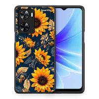 Thumbnail for Θήκη Oppo A57s / A77s / A58 / OnePlus Nord N20 SE Autumn Sunflowers από τη Smartfits με σχέδιο στο πίσω μέρος και μαύρο περίβλημα | Oppo A57s / A77s / A58 / OnePlus Nord N20 SE Autumn Sunflowers case with colorful back and black bezels