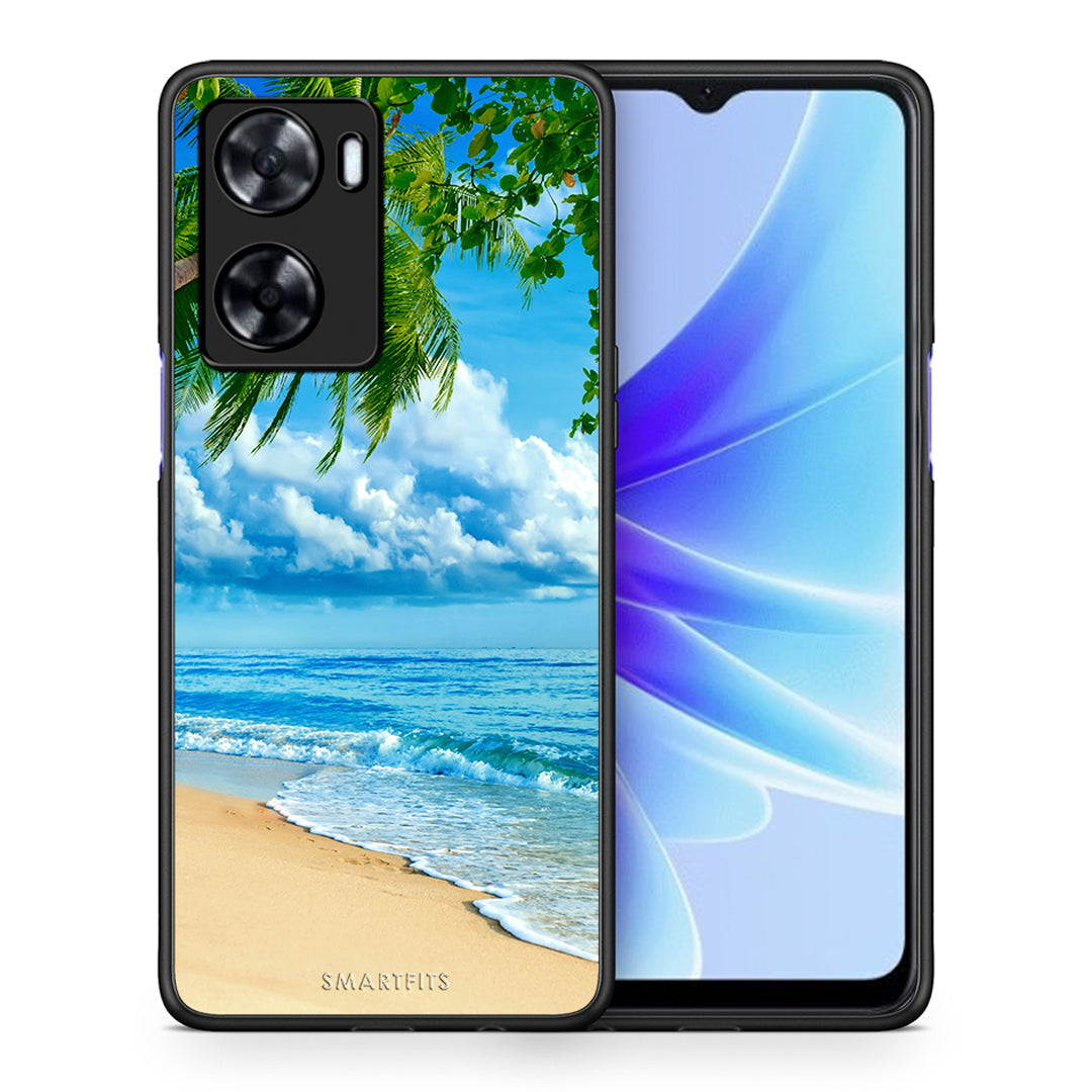 Θήκη Oppo A57s / A77s / A77 Beautiful Beach από τη Smartfits με σχέδιο στο πίσω μέρος και μαύρο περίβλημα | Oppo A57s / A77s / A77 Beautiful Beach case with colorful back and black bezels